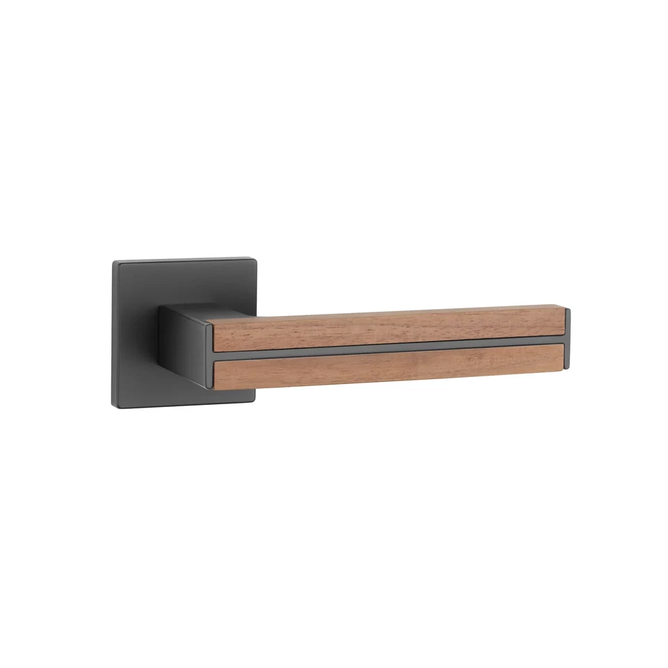 Aprile Imperata Q — Matt black / Walnut wood